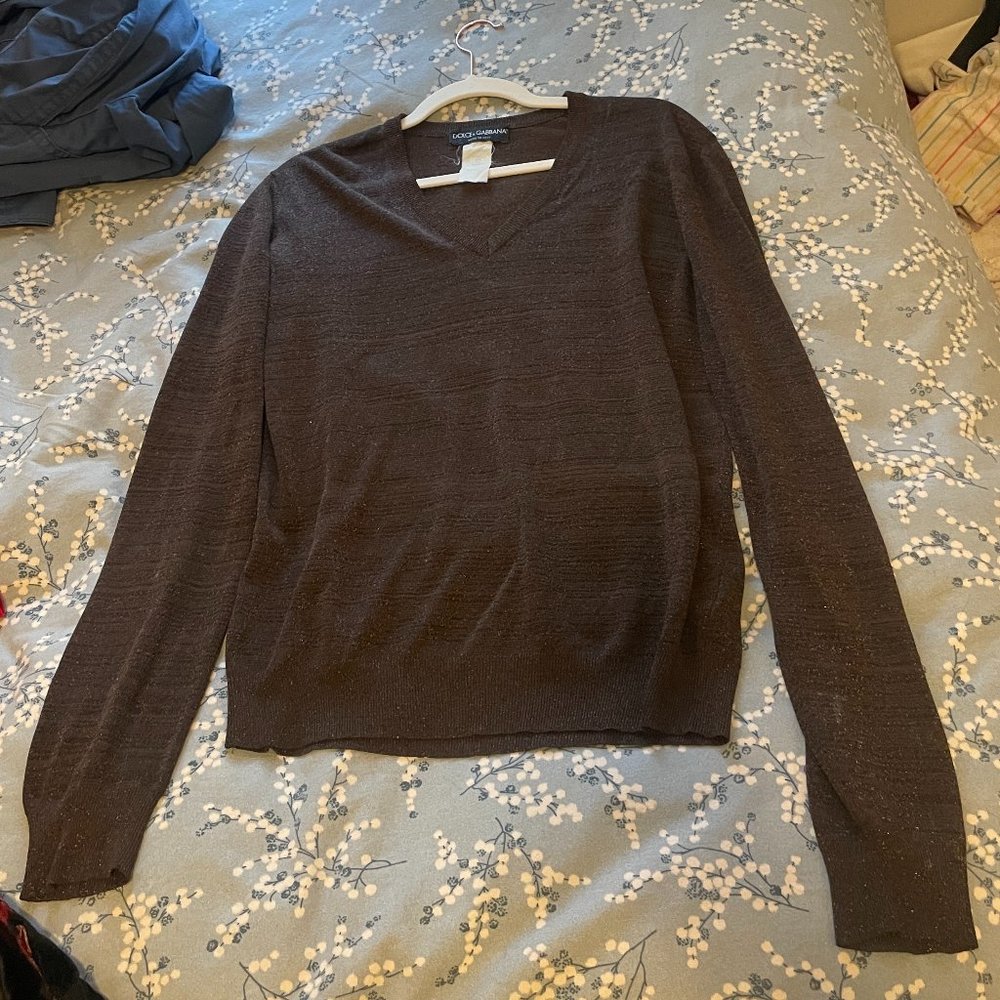 90s Dolce & Gabbana Glitter knit sweater